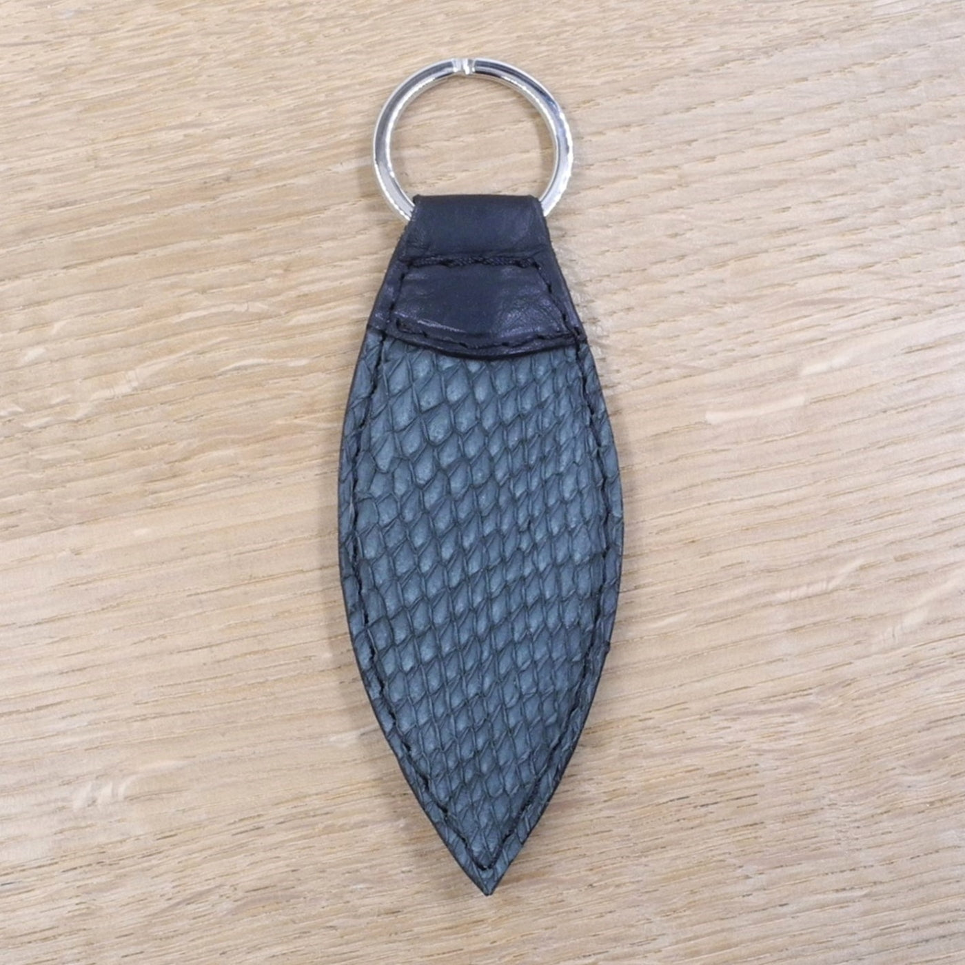 Salmon Leather Keychain