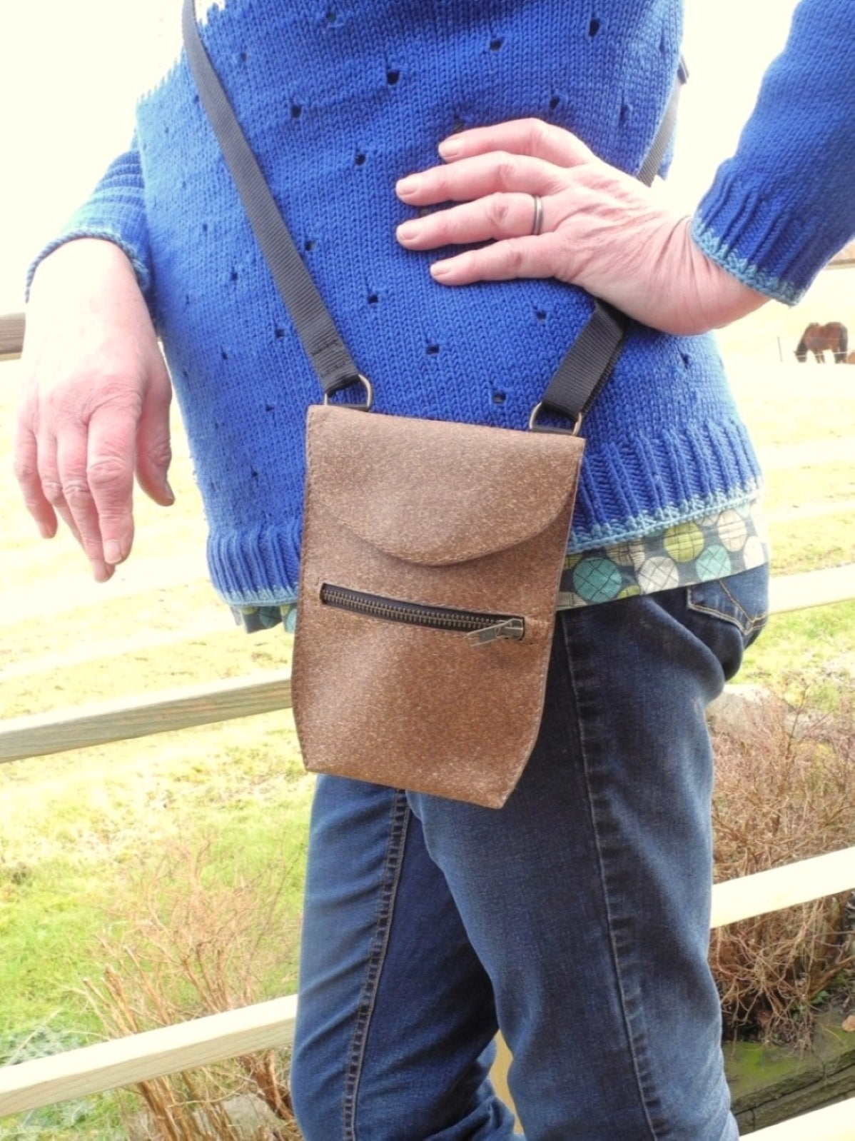 Crossbody bag - Palm fibre