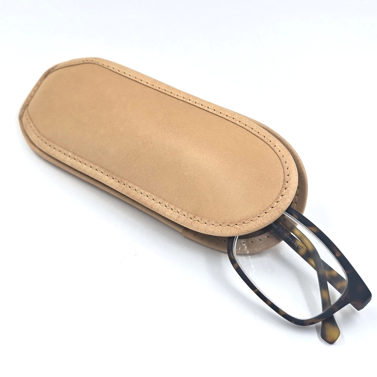 Soft Full-Grain Leather Glasses Case