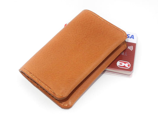 Credit card holder -  Vegetable tanned leather.