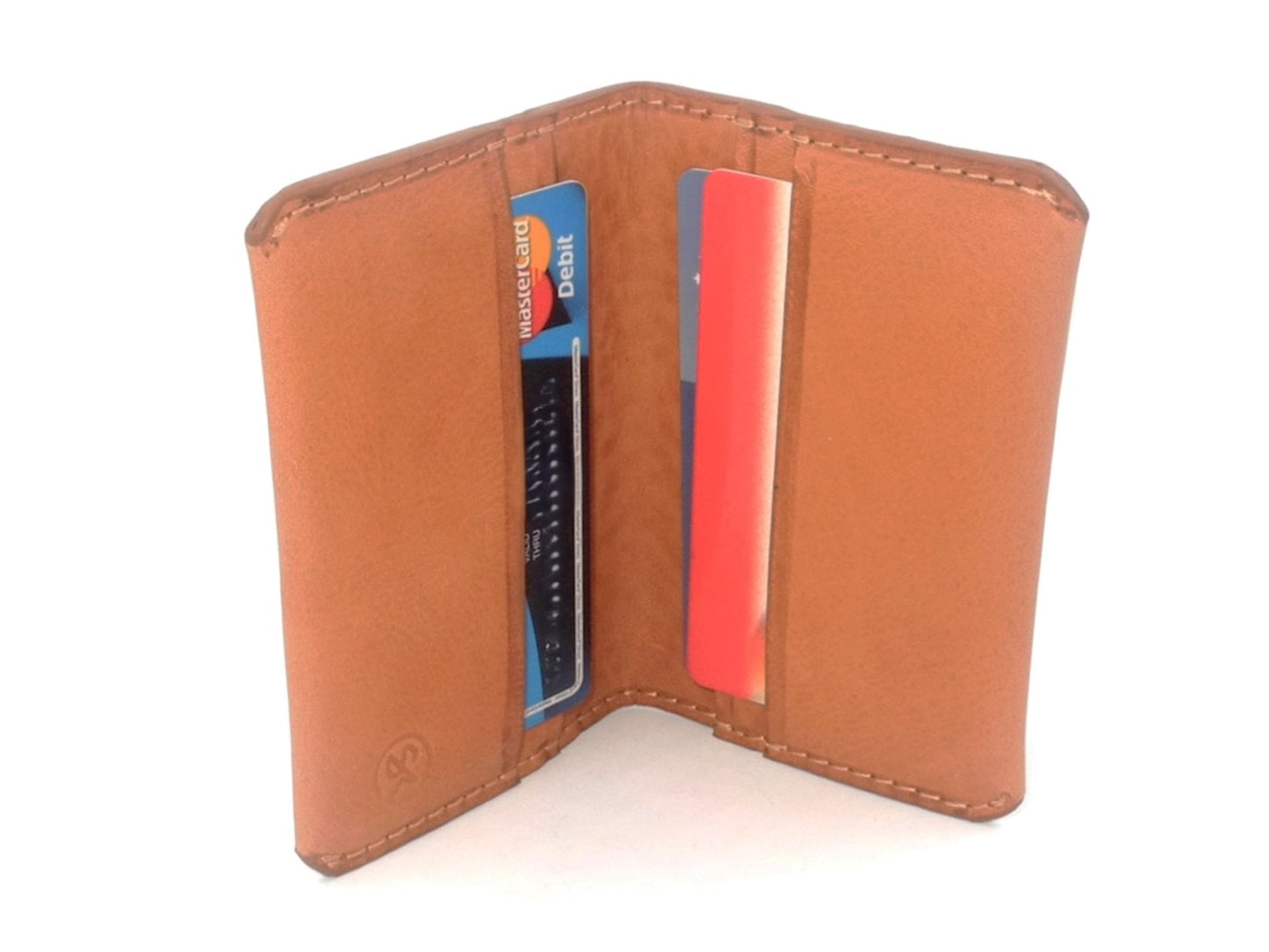 Credit card holder -  Vegetable tanned leather.