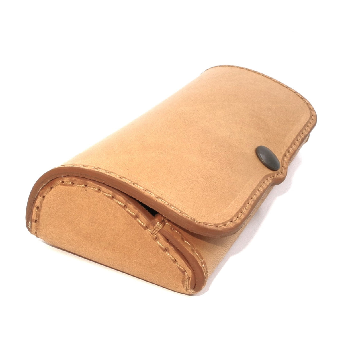 Hard Full-Grain Leather Glasses Case