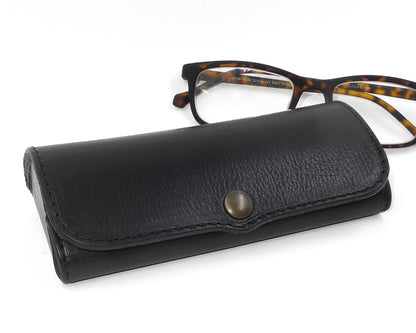 Hard Leather Glasses Case