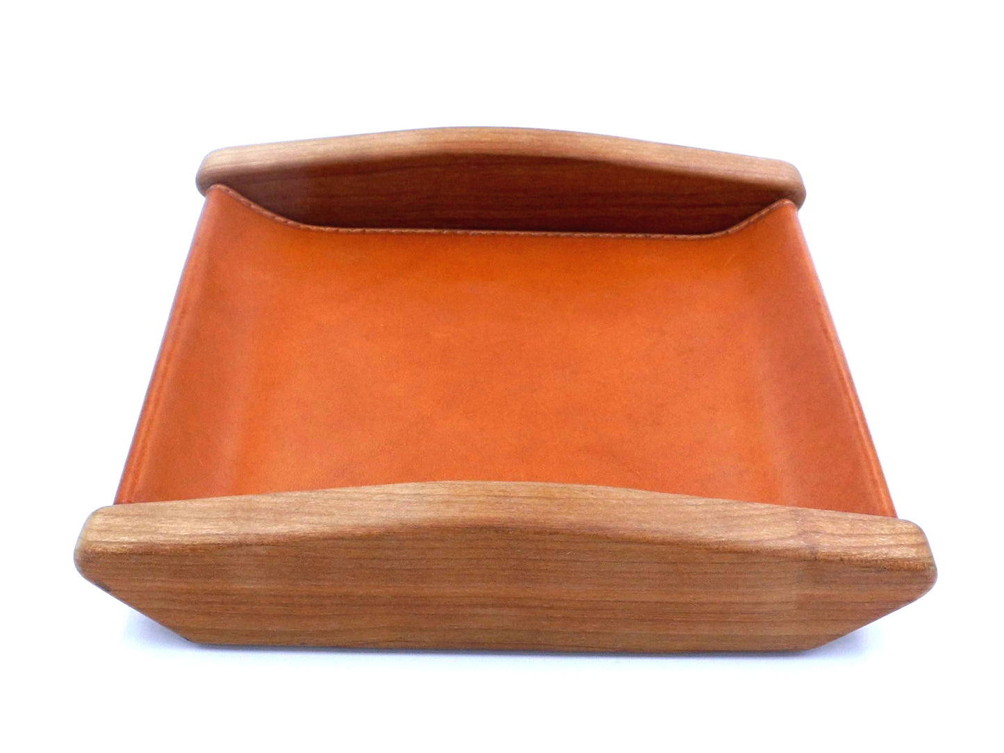 Square tray - Wood & Leather