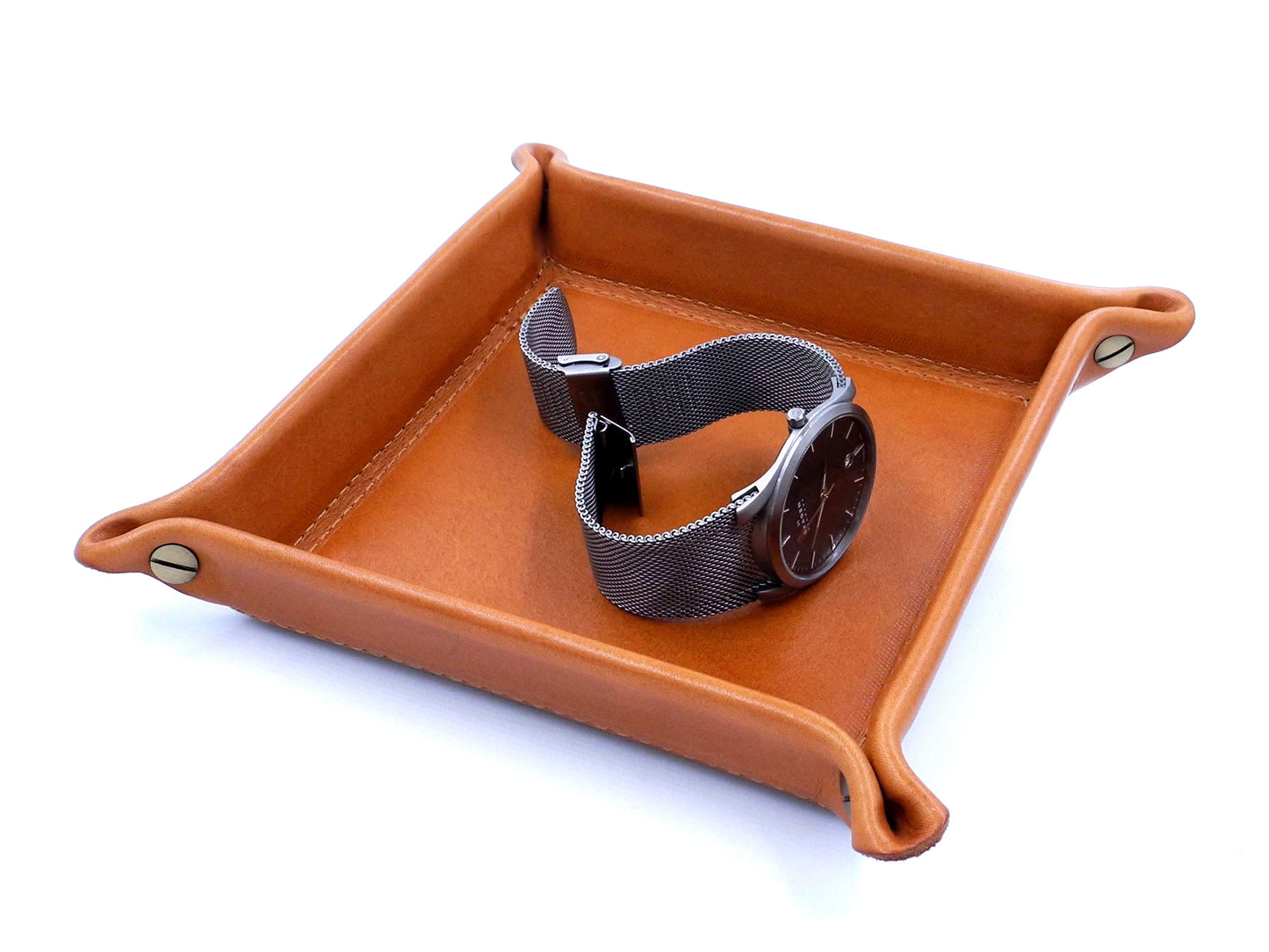 Square tray - Vegetable tanned leather