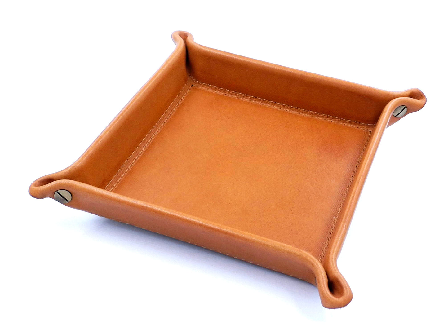 Square tray - Vegetable tanned leather