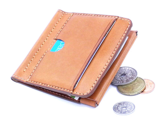 Money Clip Wallet & Card holder - Vegetable tanned leather