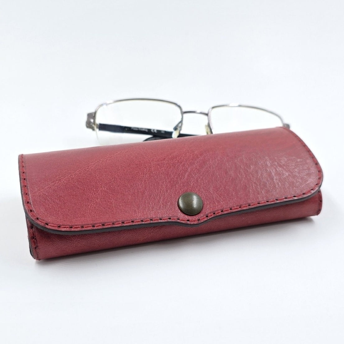 Hard Leather Glasses Case